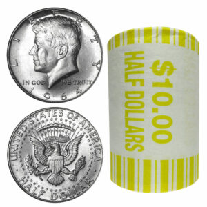 Roll of 20 - $10 Face Value Brilliant Uncirculated 90% Kennedy Half Dollars