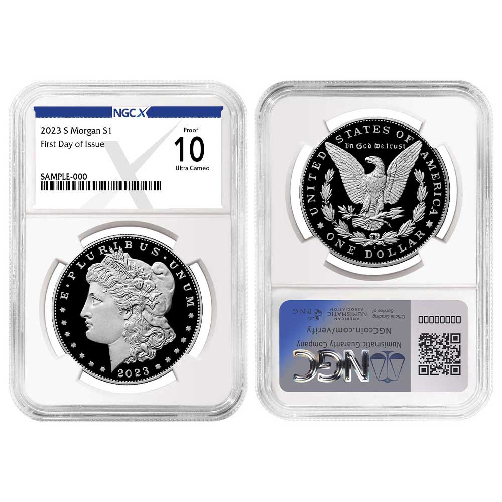 2023-S Proof $1 Morgan Silver Dollar NGCX PF10UC FDI X Label