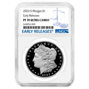 2023-S Proof $1 Morgan Silver Dollar NGC PF70UC ER Blue Label