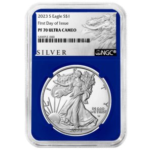 2023-S Proof $1 American Silver Eagle NGC PF70UC FDI ALS Label Blue Core