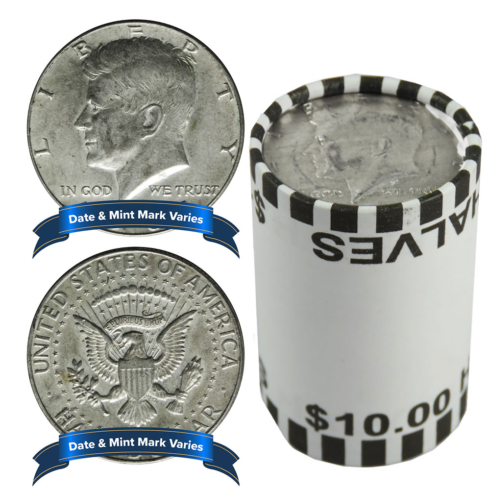 40% Silver Kennedy Half Dollars Average Circulated $10 Face Value