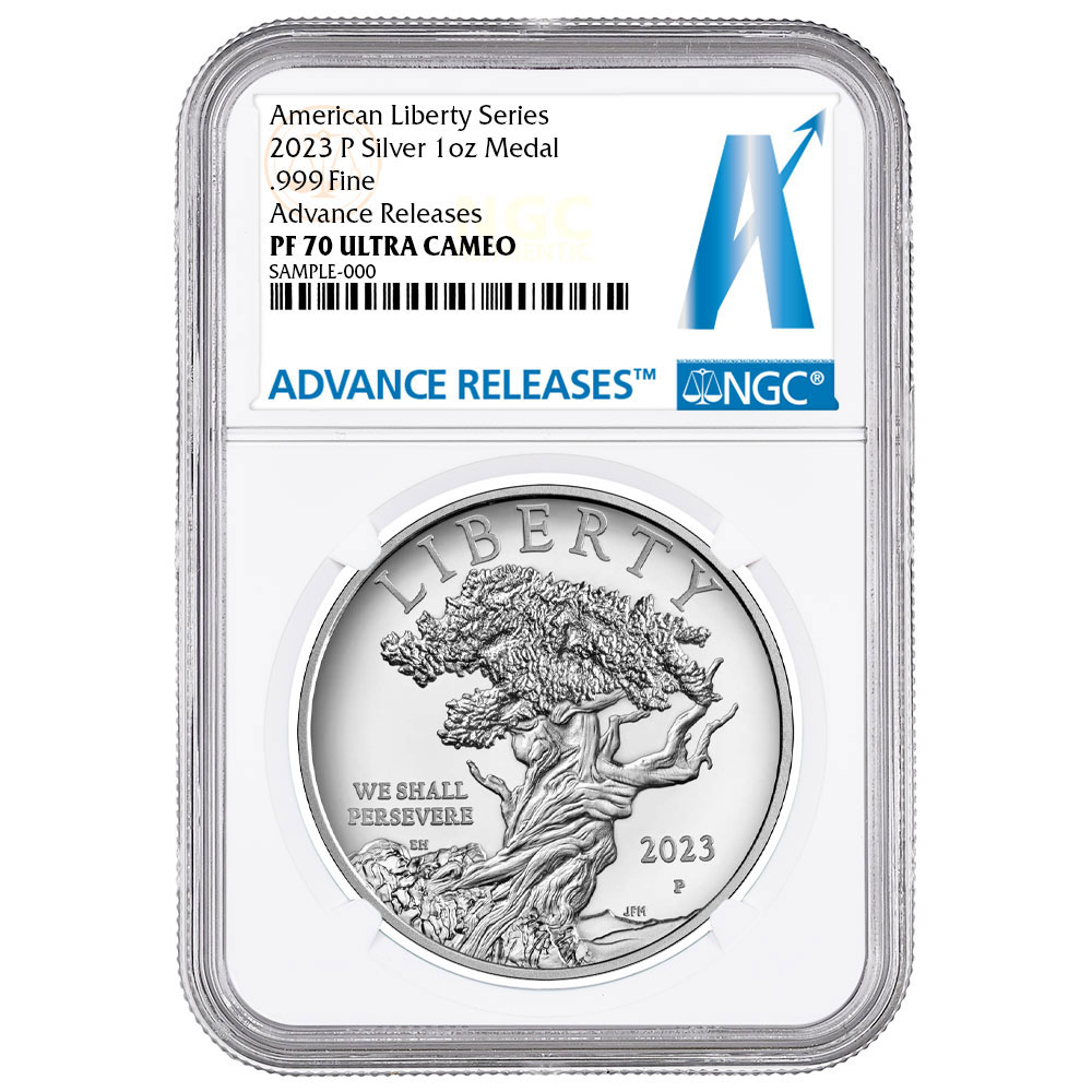 2023-P Proof American Liberty 1 oz Silver Medal NGC PF70UC AR