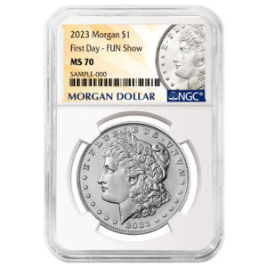 2023 $1 Morgan Silver Dollar NGC MS70 FDI Morgan Label Fun Show Releases
