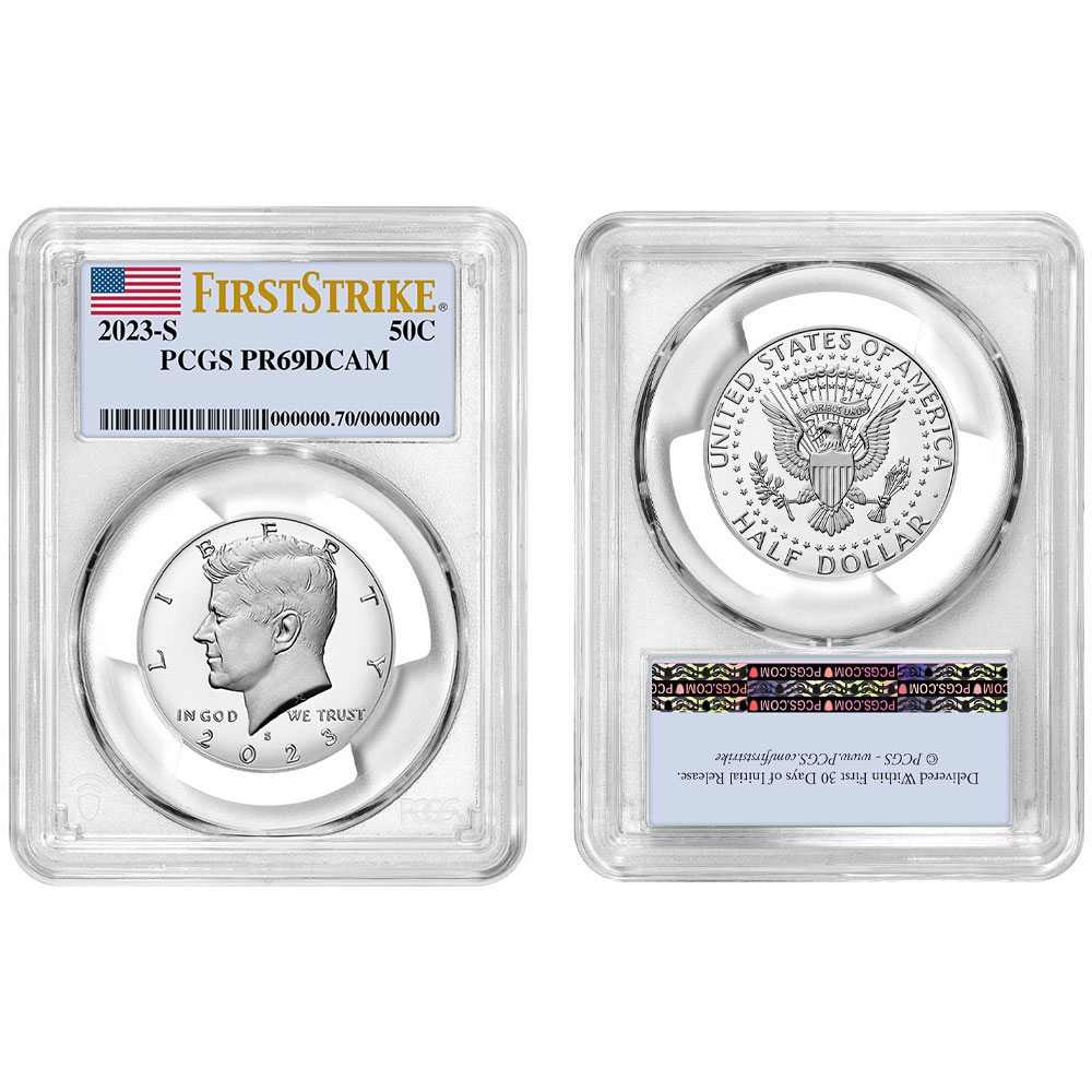 2023-S U.S. Clad Proof Set PCGS PR69DCAM FS Flag Label - Pinehurst