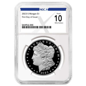 2023-S Proof $1 Morgan Silver Dollar NGCX PF10UC FDI X Label