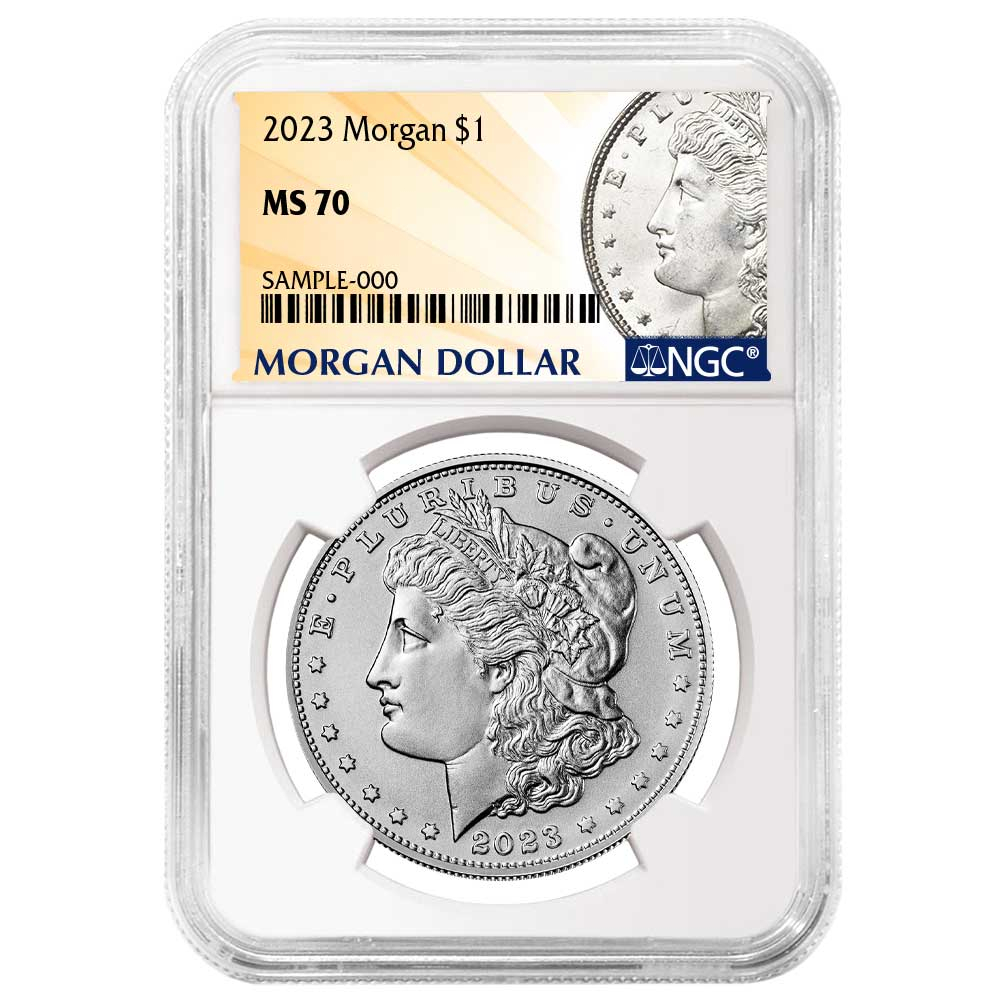 2023 $1 Morgan Silver Dollar NGC MS70 Morgan Label