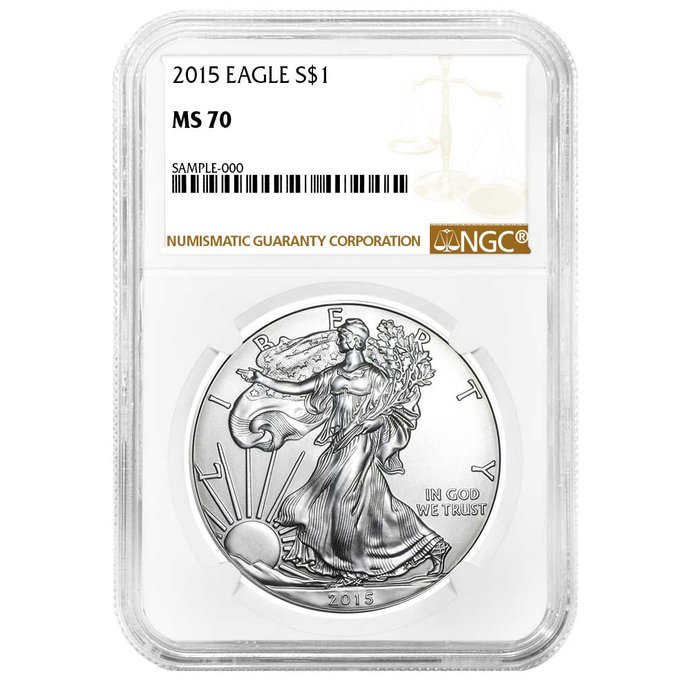 2015年 リベルタード1/2オンス銀貨 NGC MS69 FR Certified