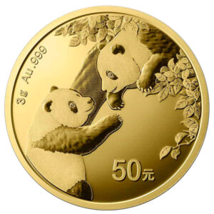 2023 50 Yuan Gold Chinese Panda .999 3g Brilliant Uncirculated