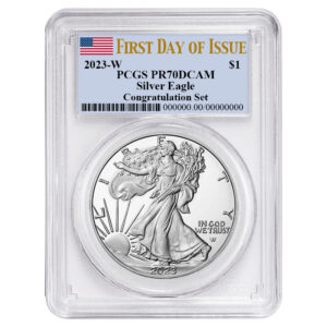 2023-W Proof $1 American Silver Eagle Congratulations Set