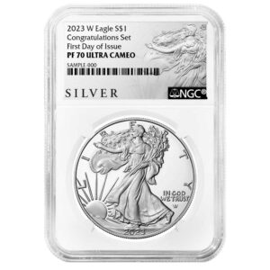 2023-W Proof $1 American Silver Eagle Congratulations Set