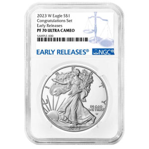 2023-W Proof $1 American Silver Eagle Congratulations Set