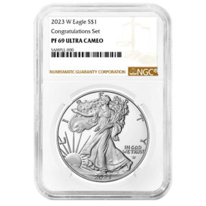 2023-W Proof $1 American Silver Eagle Congratulations Set