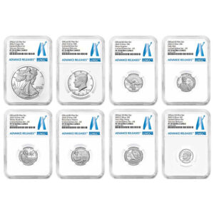 2022-S Limited Edition Silver Proof 8pc Set NGC PF70UC AR Advance Releases Label