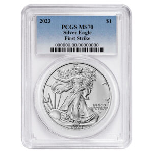 2023 $1 American Silver Eagle PCGS MS70 FS Blue Label
