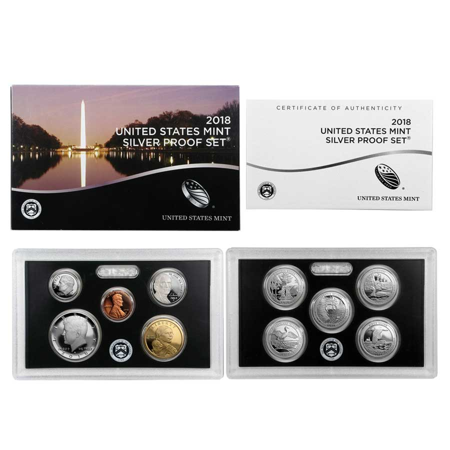 2018-S U.S. Silver Proof Set - Pinehurst Coins