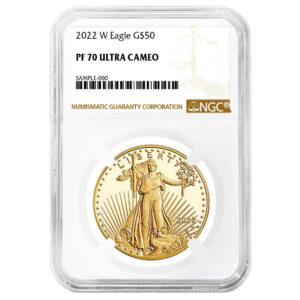 2022-W Proof $50 American Gold Eagle 1 oz NGC PF70UC Brown Label