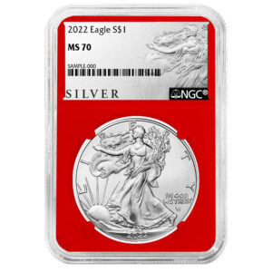 2022 $1 American Silver Eagle NGC MS70 ALS Label Red Core