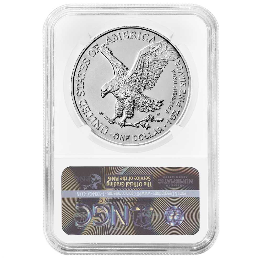 2022 $1 American Silver Eagle NGC MS69 ALS Label - Pinehurst Coins