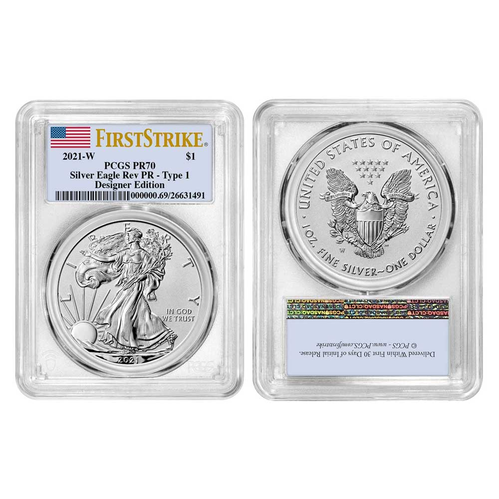 2021 $1 Type 2 American Silver Eagle | Pinehurst Coins