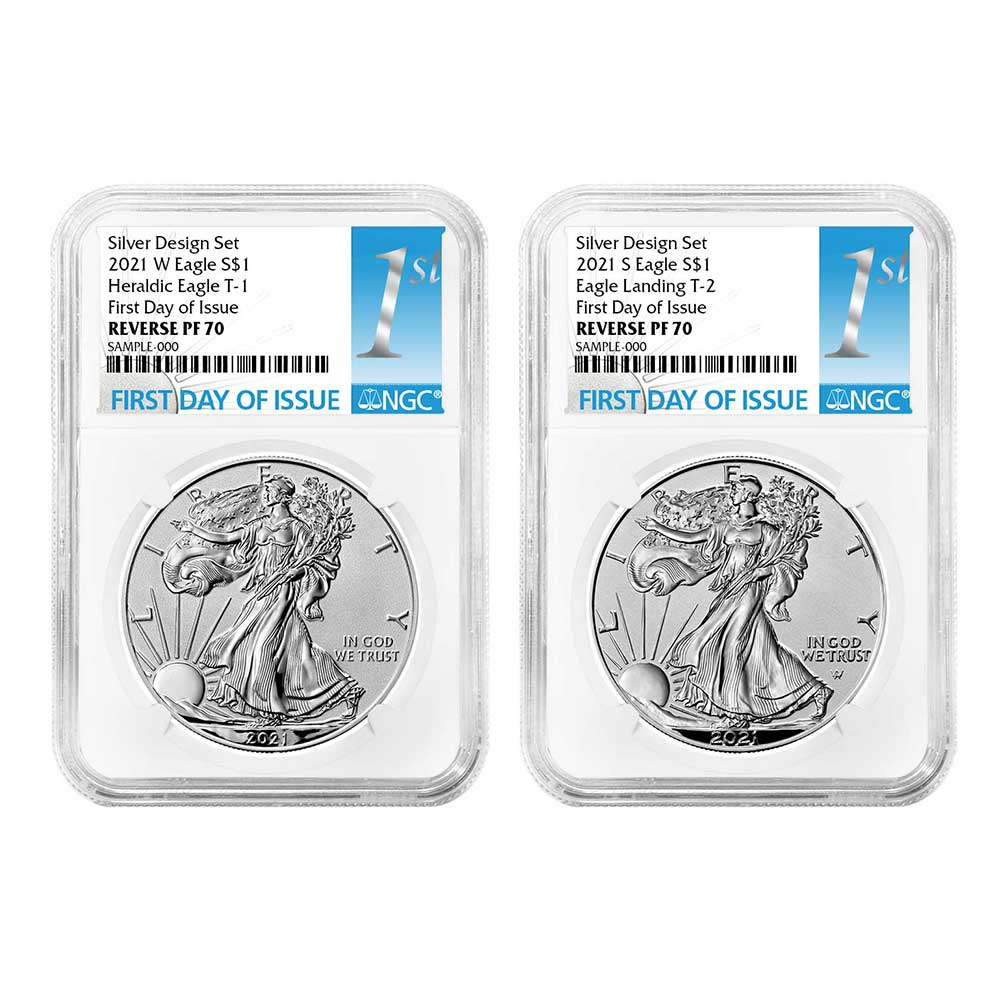2021 $1 Type 2 American Silver Eagle | Pinehurst Coins