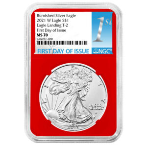 2022-W Burnished $1 American Silver Eagle NGC MS70 ER ALS Label