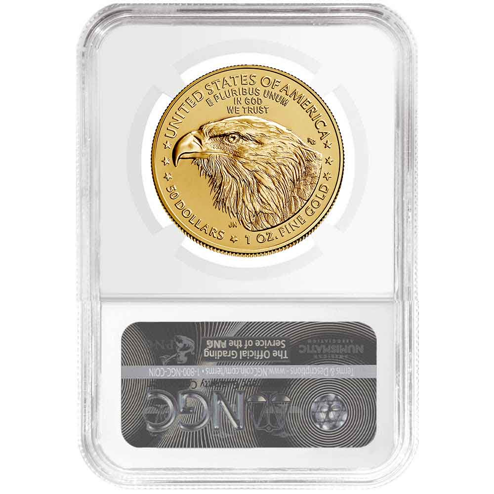2021-W Burnished $50 Type 2 American Gold Eagle 1 oz NGC MS70 FDI