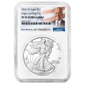 2021-W Proof $1 Type 2 American Silver Eagle NGC PF70UC Biden Label