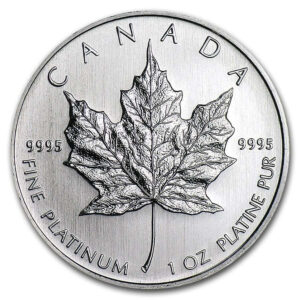 $50 Platinum Canadian Maple Leaf .9995 1 oz Brilliant Uncirculated Random Date