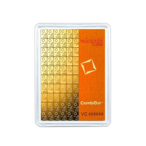 100 Gram Valcambi Suisse .9999 Fine Gold CombiBar 100 x 1g