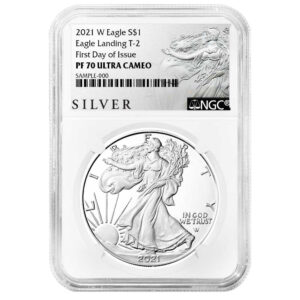 2021-W Proof $1 Type 2 American Silver Eagle NGC PF70UC FDI ALS Label
