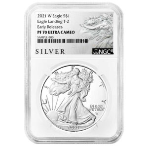 2021-W Proof $1 Type 2 American Silver Eagle NGC PF70UC ER ALS Label
