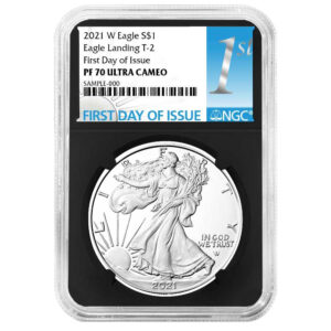 2021-W Proof $1 Type 2 American Silver Eagle NGC PF70UC FDI First Label Retro Core