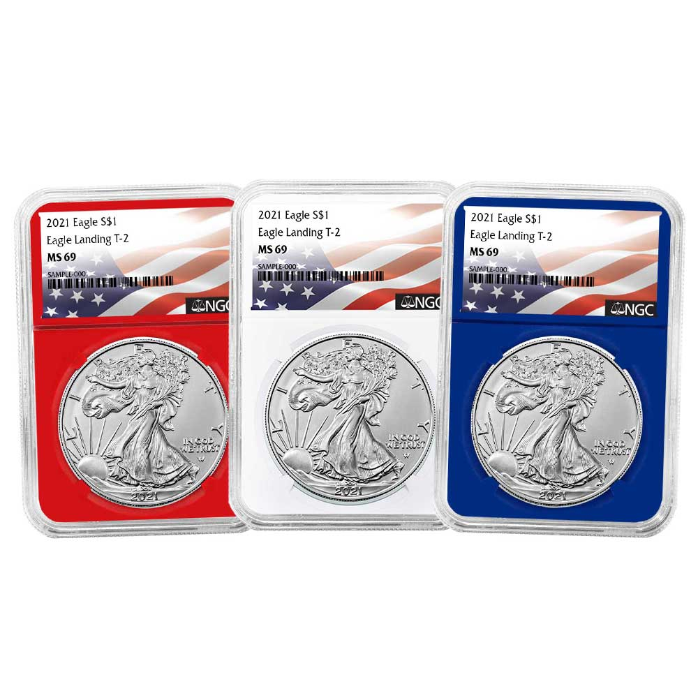 2021 $1 Type 2 American Silver Eagle | Pinehurst Coins