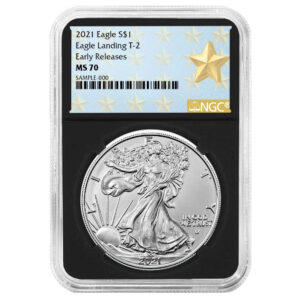 2021 $1 Type 2 American Silver Eagle NGC MS70 ER West Point Star Retro Core