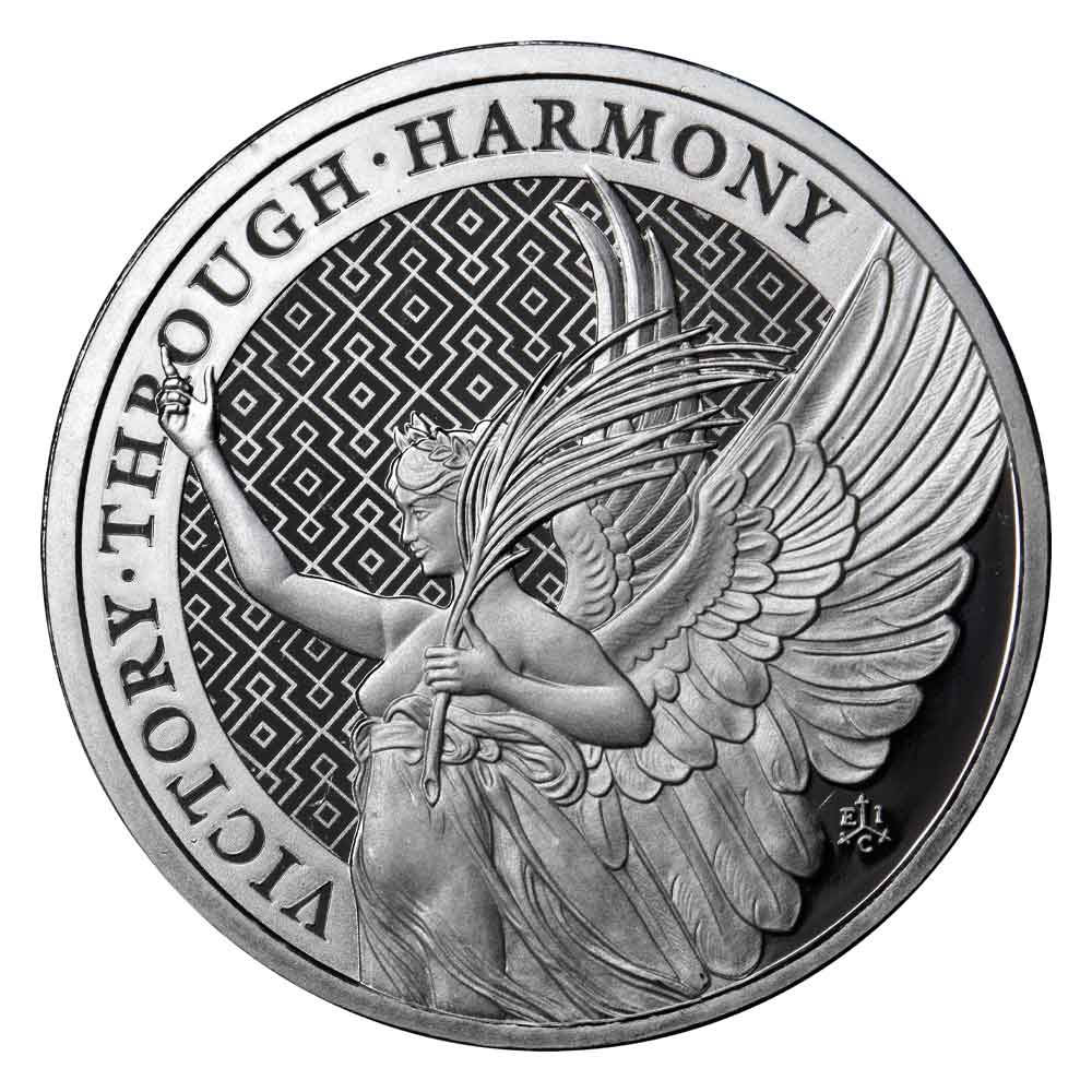 2021 U.K. 1 Pound St. Helena Silver Queen's Virtues Victory .999 1 oz BU