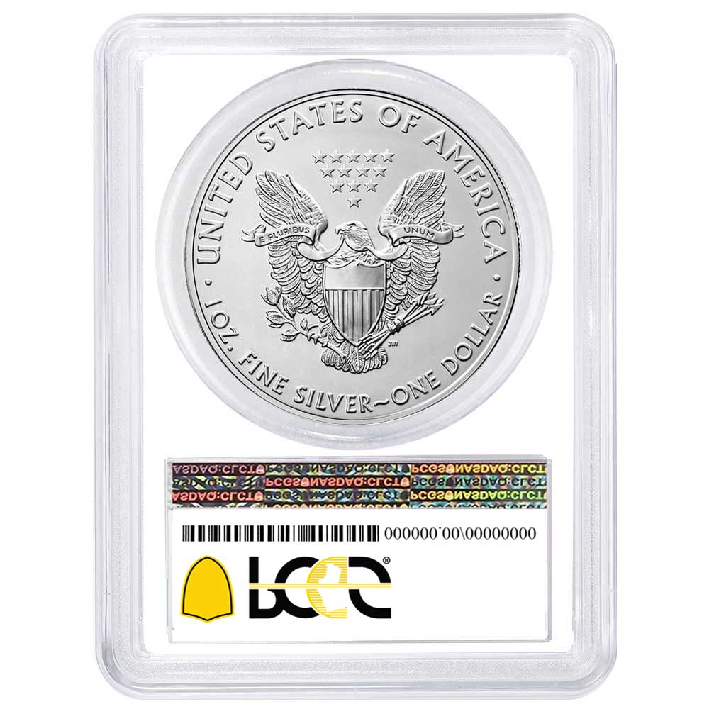2021 $1 Type 1 American Silver Eagle PCGS MS70 FS Made in USA
