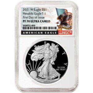 2021-W Proof $1 Type 1 American Silver Eagle NGC PF70UC FDI Black Label
