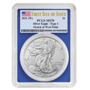 2022 (W) $1 American Silver Eagle PCGS MS70 FS Trump 45th
