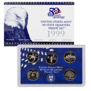 1999-S U.S. Clad State Quarters Proof Set