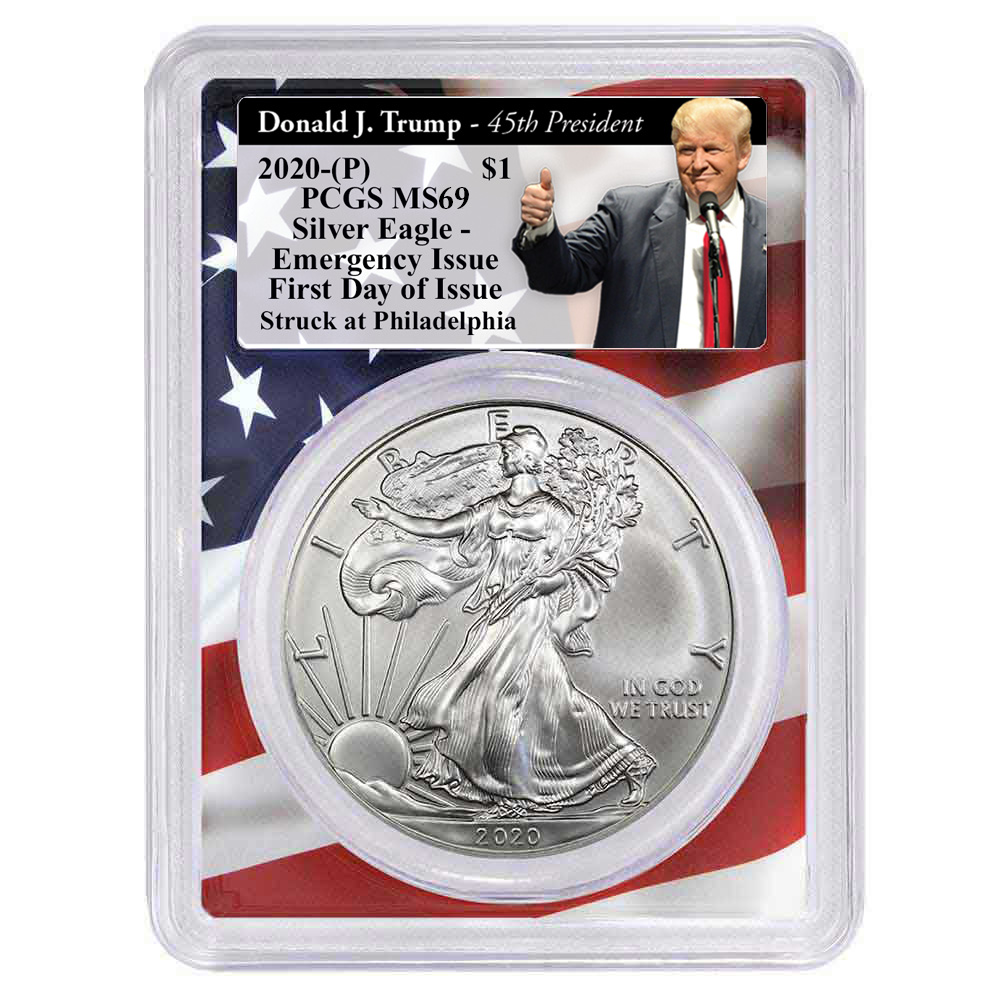 2020 (P) $1 American Silver Eagle PCGS MS69 Emergency Production