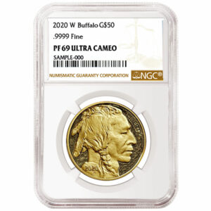 2020-W Proof $50 American Gold Buffalo NGC PF69UC Brown Label