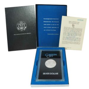 1882-CC $1 Morgan Silver Dollar GSA w/ Box and COA