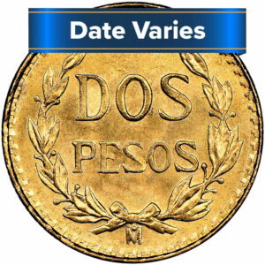 Mexico Gold Dos Pesos .0482 ozt Random Year