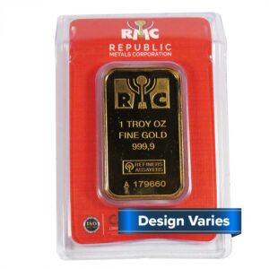 1 Troy oz Generic Name Brand Gold Bar .9999 Fine In Damaged Assay