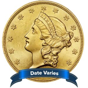 $20 Liberty Head Gold Double Eagle Eagle Brilliant Uncirculated Random Year