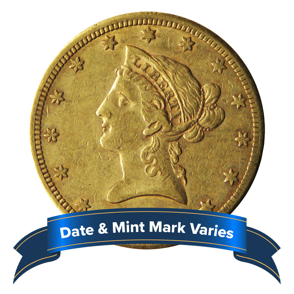 $10 Liberty Head Gold Eagle 0.4837 ozt XF Random Year