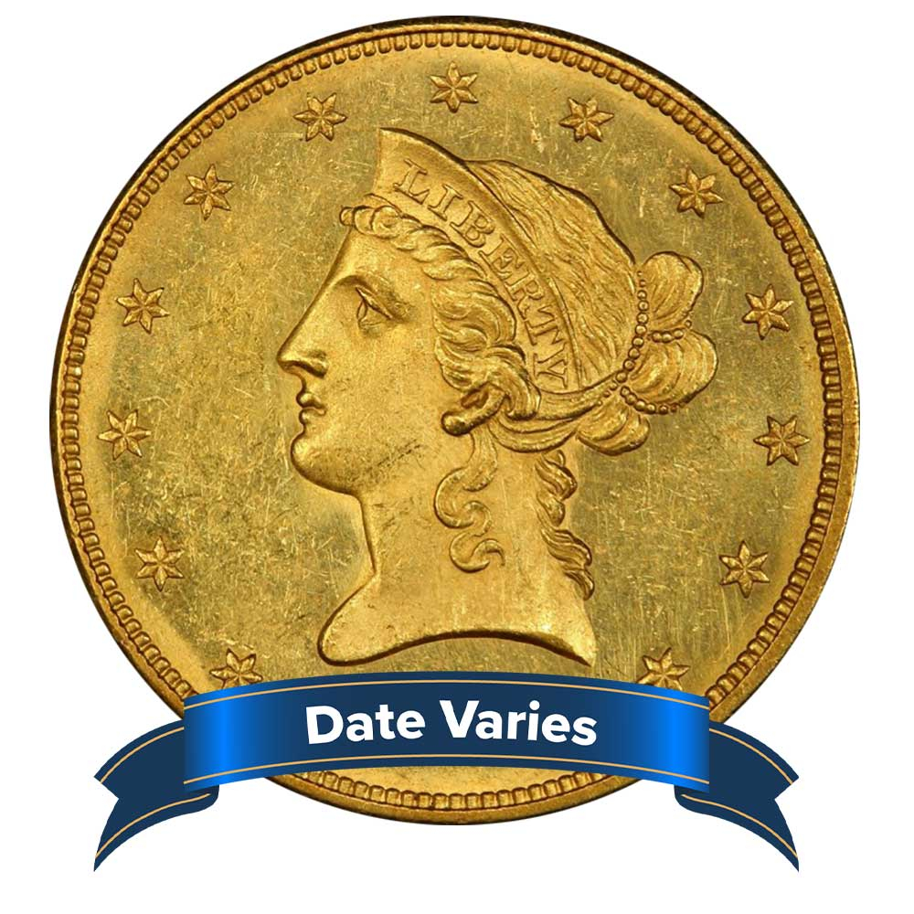 Random Year $10 Liberty Head Gold Eagle AU