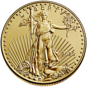 2020 $10 American Gold Eagle 1/4 oz Brilliant Uncirculated