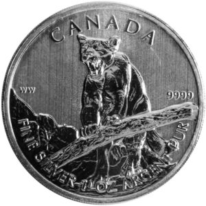 $5 Silver Canadian Wildlife Series 1 oz Random Year Impaired