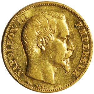 France Gold 20 Francs Napoleon III .1867 ozt Random year